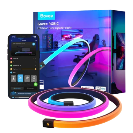 Bild von Govee RGBIC LED Neon Rope Light for Desks 3M